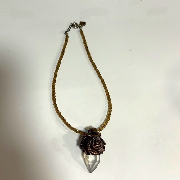 Handmade Jewelry - Beautiful costume jewelry Victorian rose design necklace